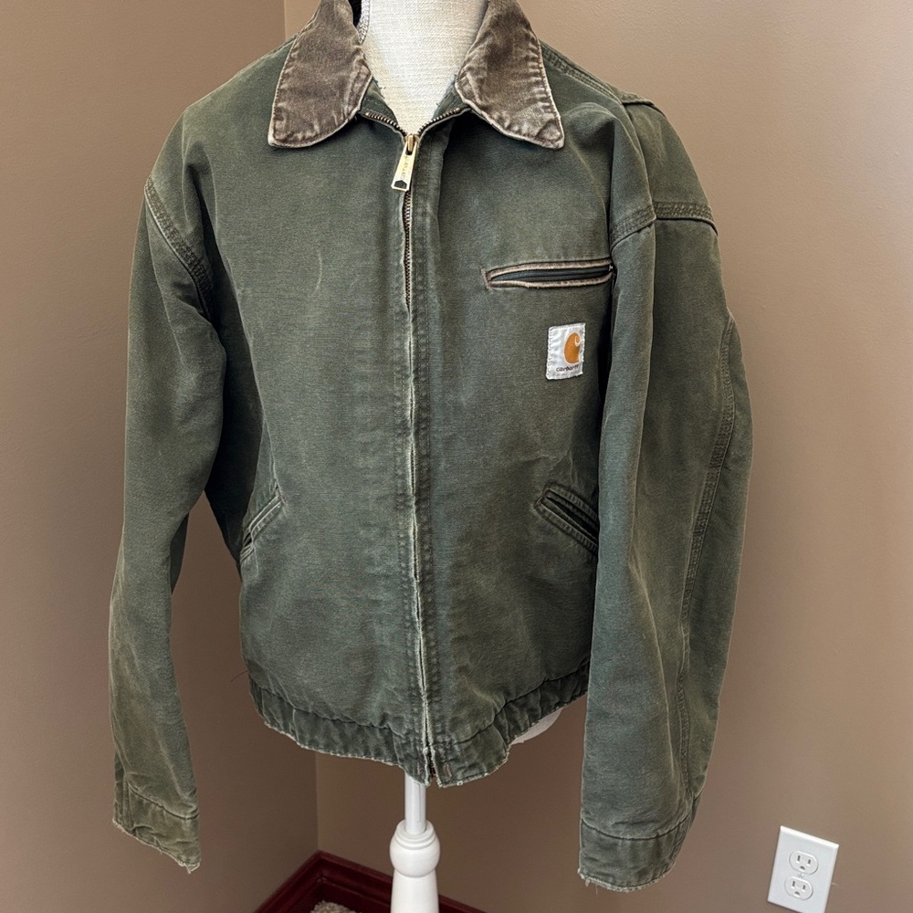 Carhartt Detroit jacket Green Jacket made USA